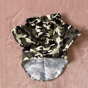 Camo dog tee